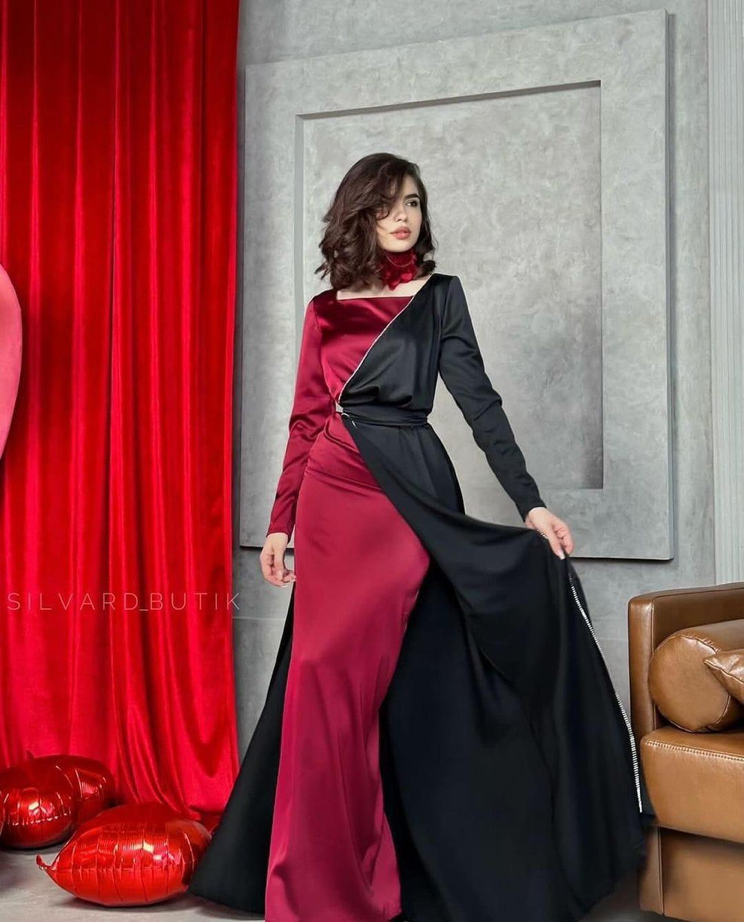 WESTERN STYLE SILK MAXI