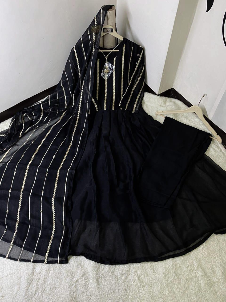 BEAUTIFUL EMBROIDERED SHIFFON MAXI