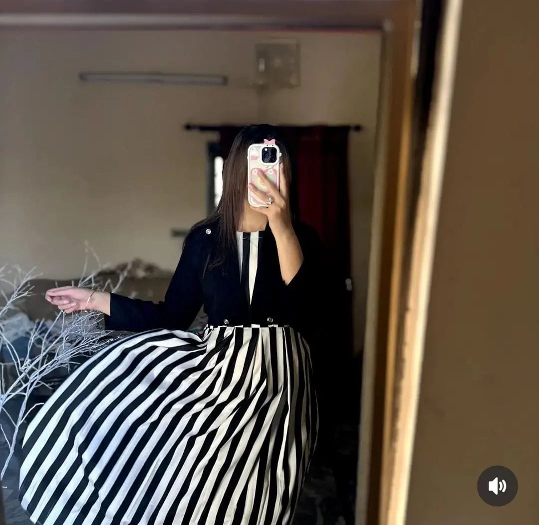 Zebra printed maxi with lelon Seperate Kot