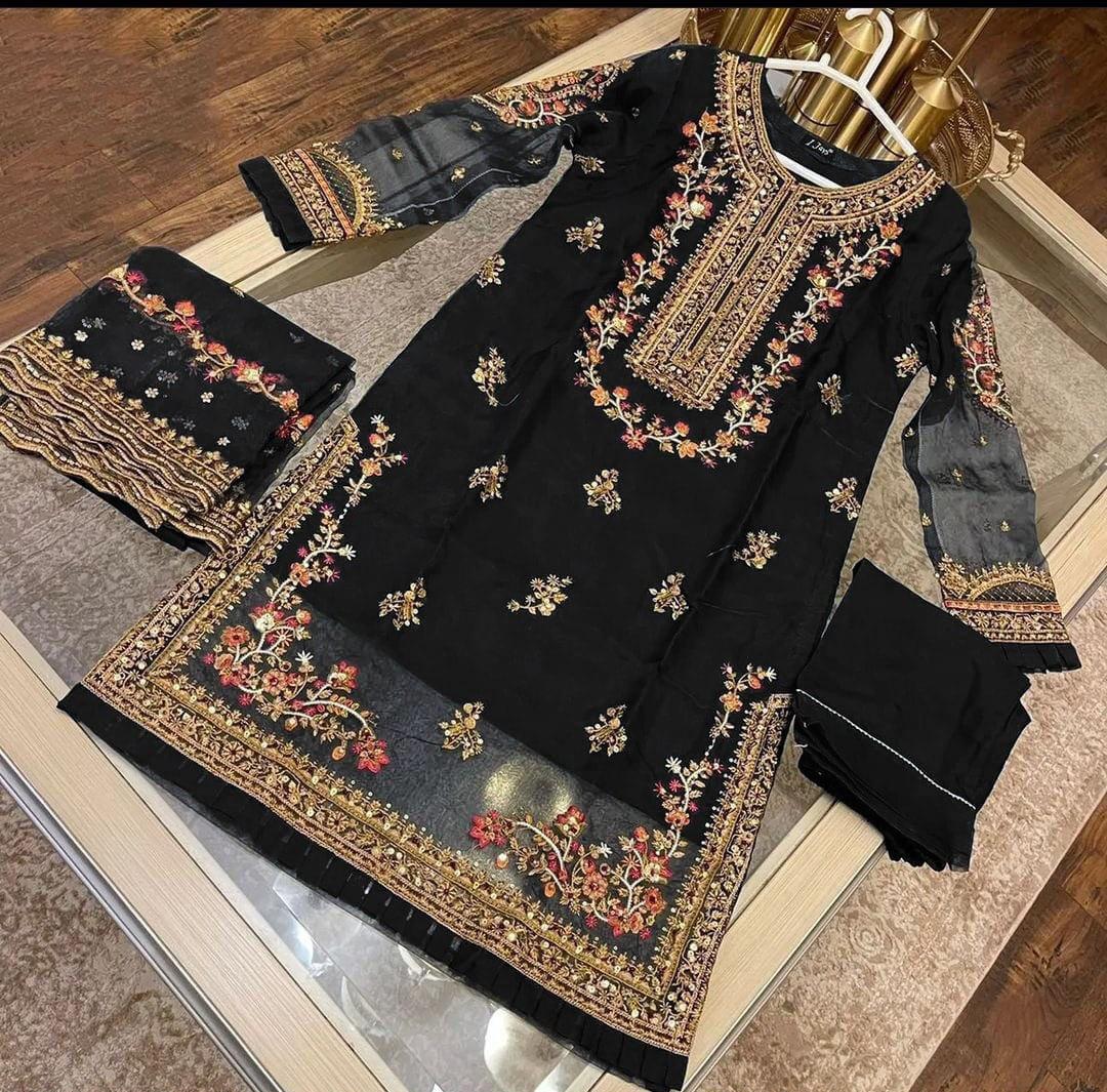 HEAVY EMBROIDERED 3PC
