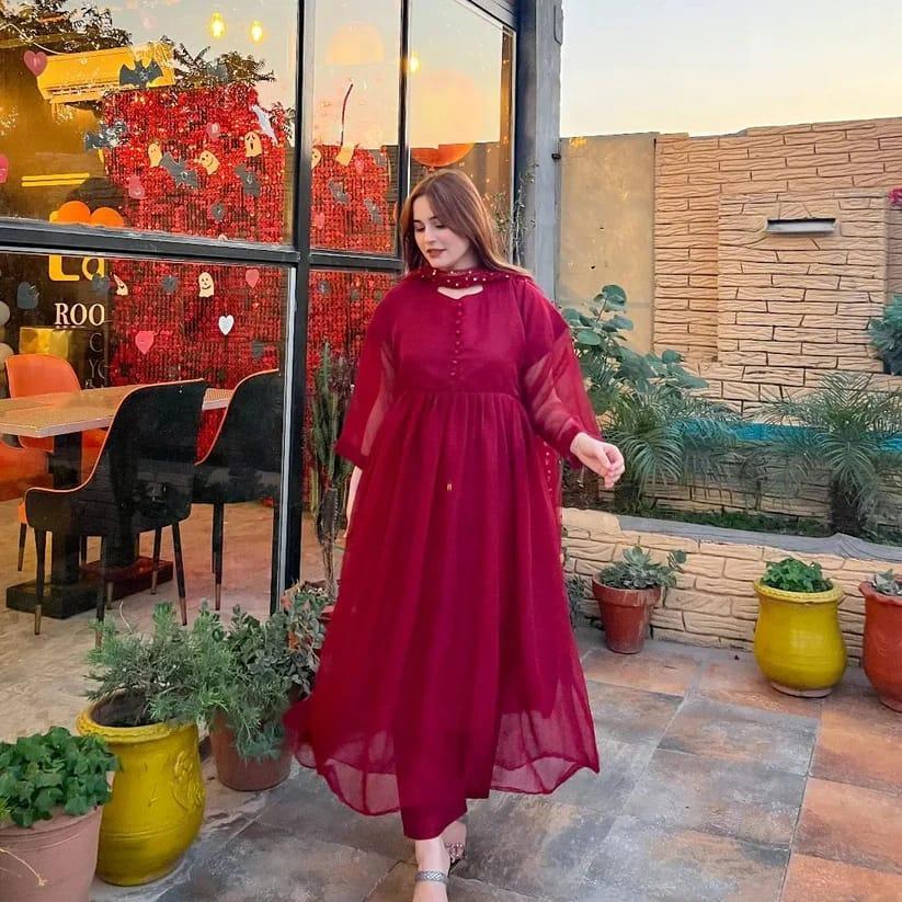 FANCY 3pcs chiffon maxi