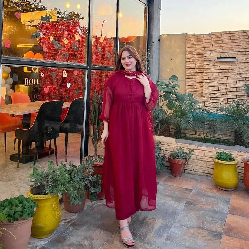 FANCY 3pcs chiffon maxi