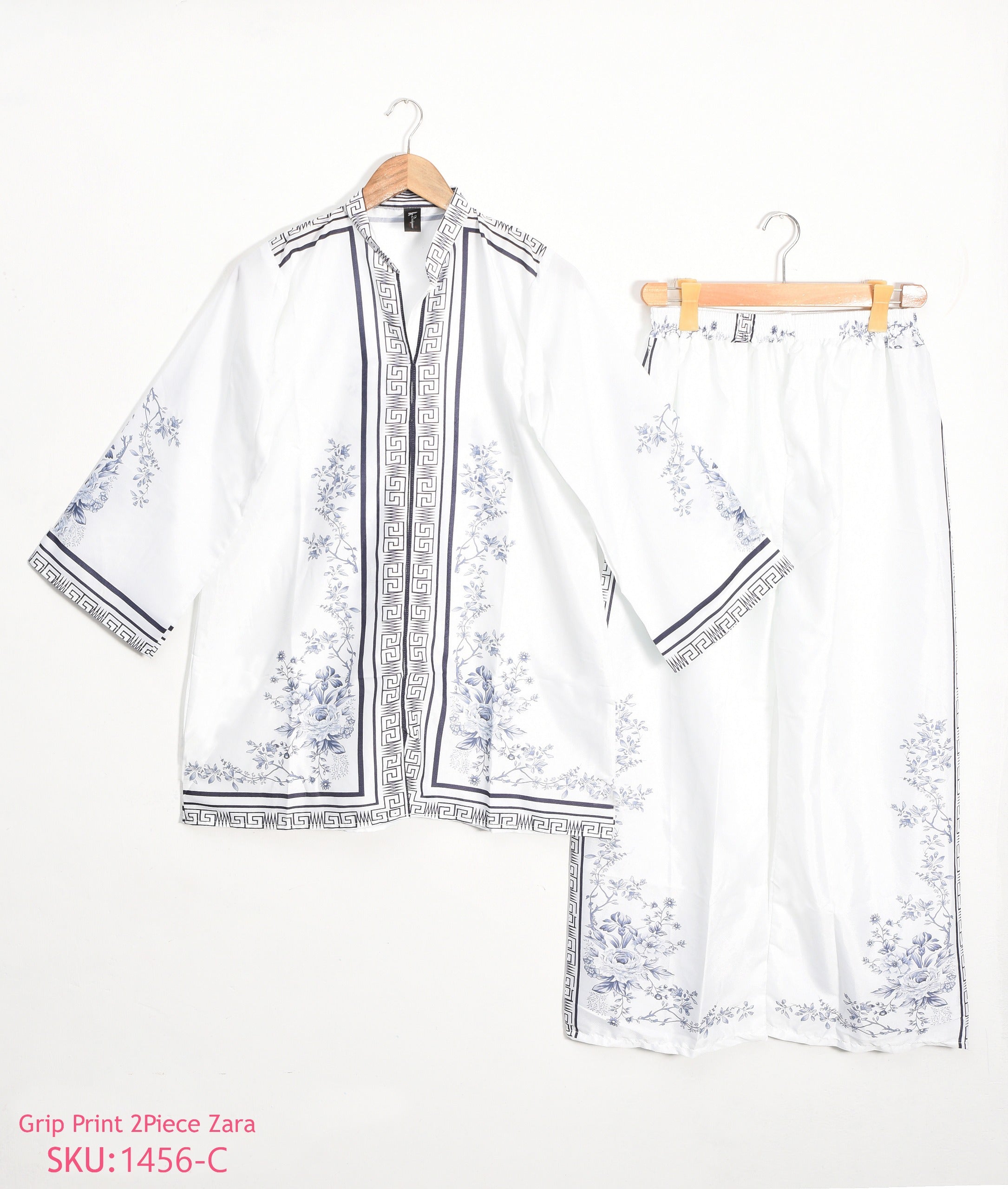 Stitched 2 piece printed shirt and printed trouser